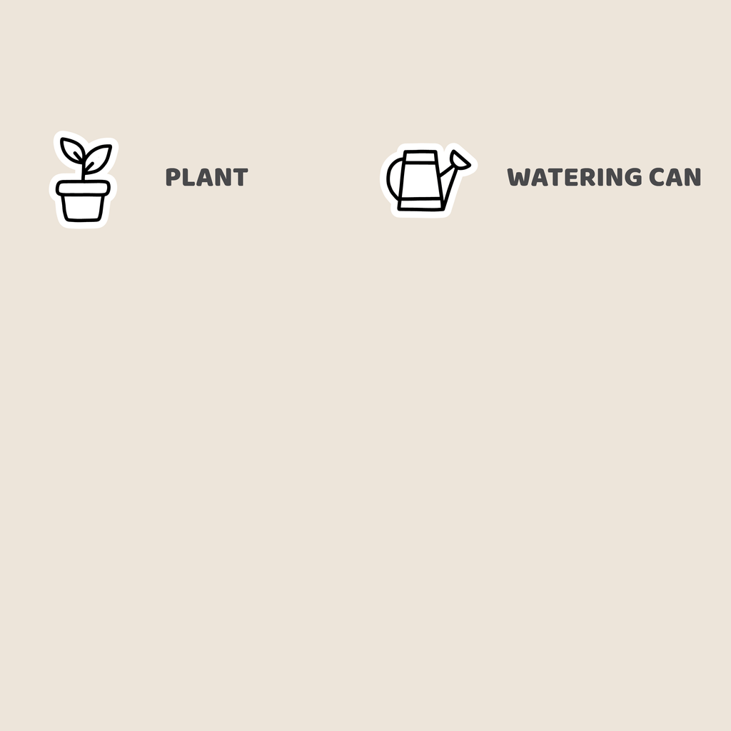 Plant Mix Icon Stickers | DI14
