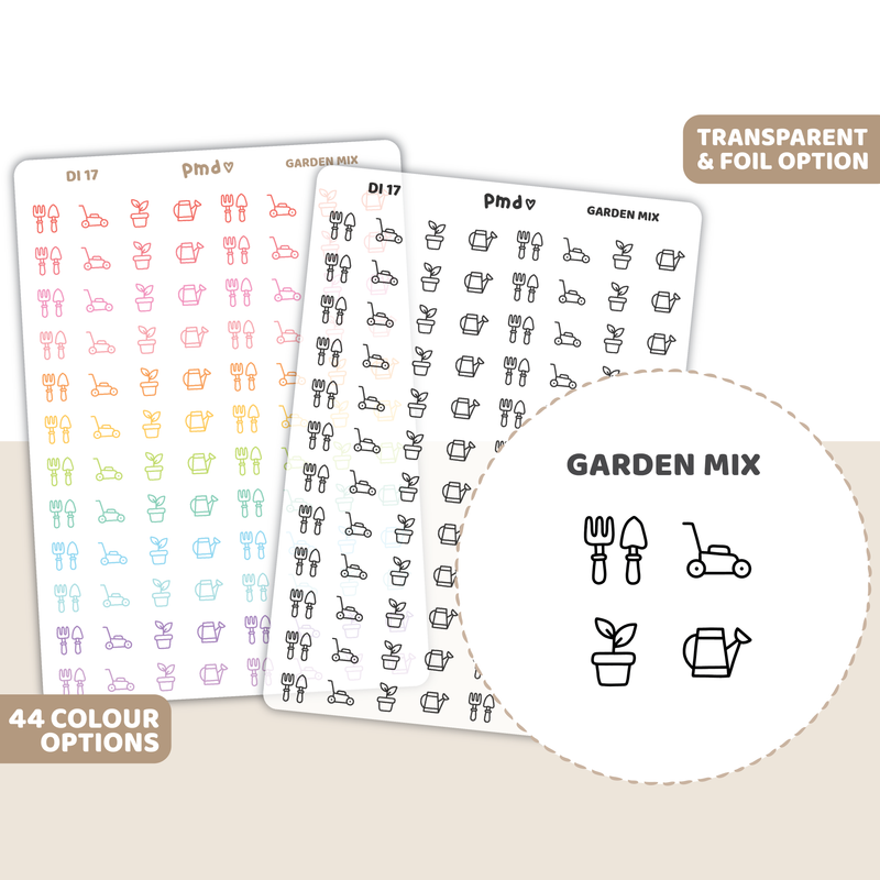 Garden Mix Icon Stickers | DI17