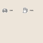 Car/Fuel Mix Icon Stickers | DI19