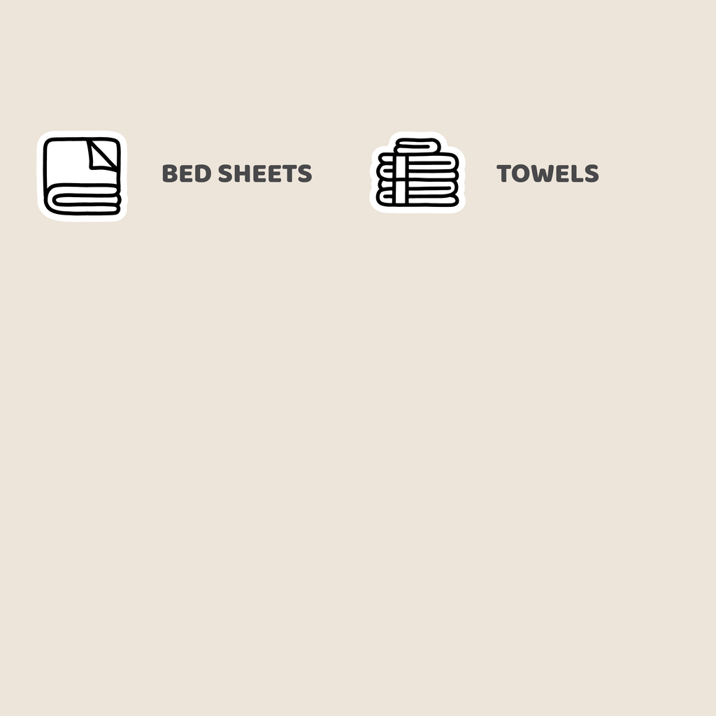 Sheets/Towels Mix Icon Stickers | DI23