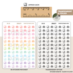 Sheets/Towels Mix Icon Stickers | DI23