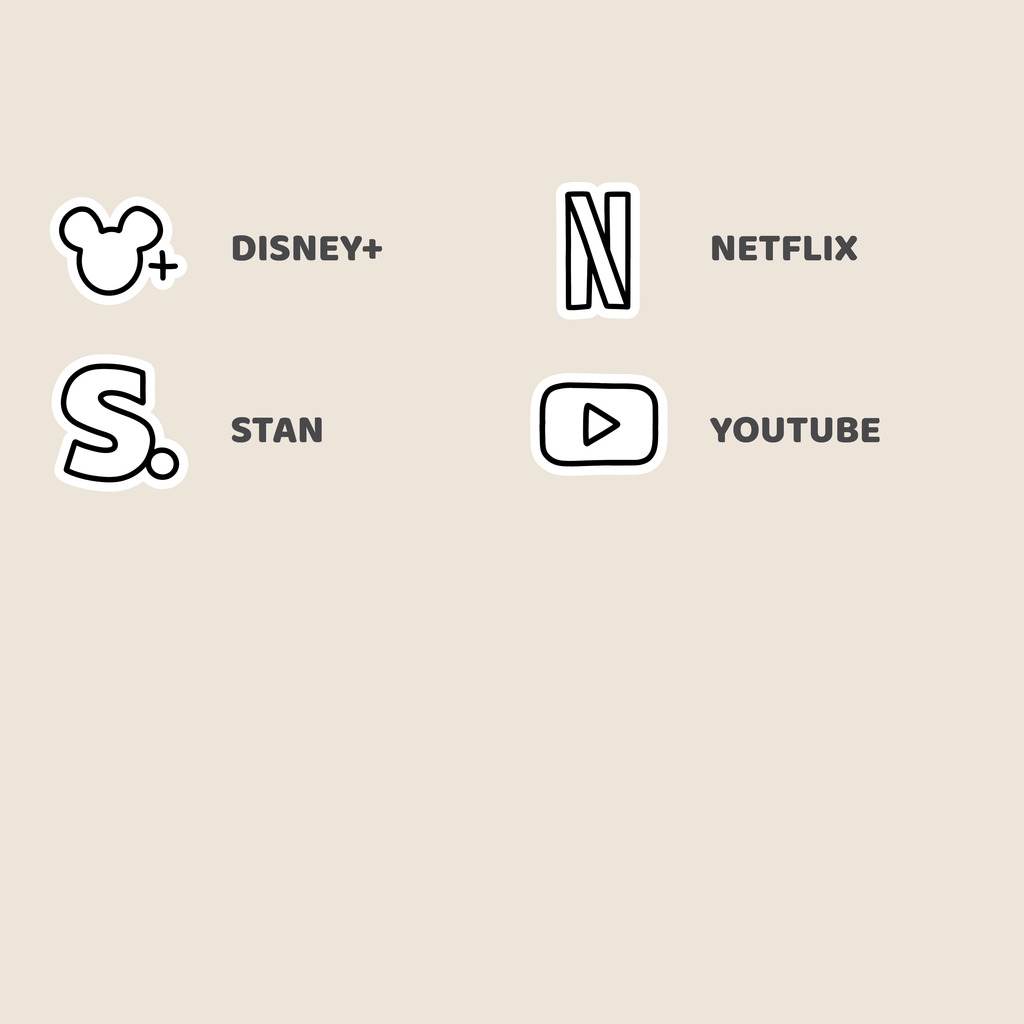 Streaming Mix Icon Stickers | DI27