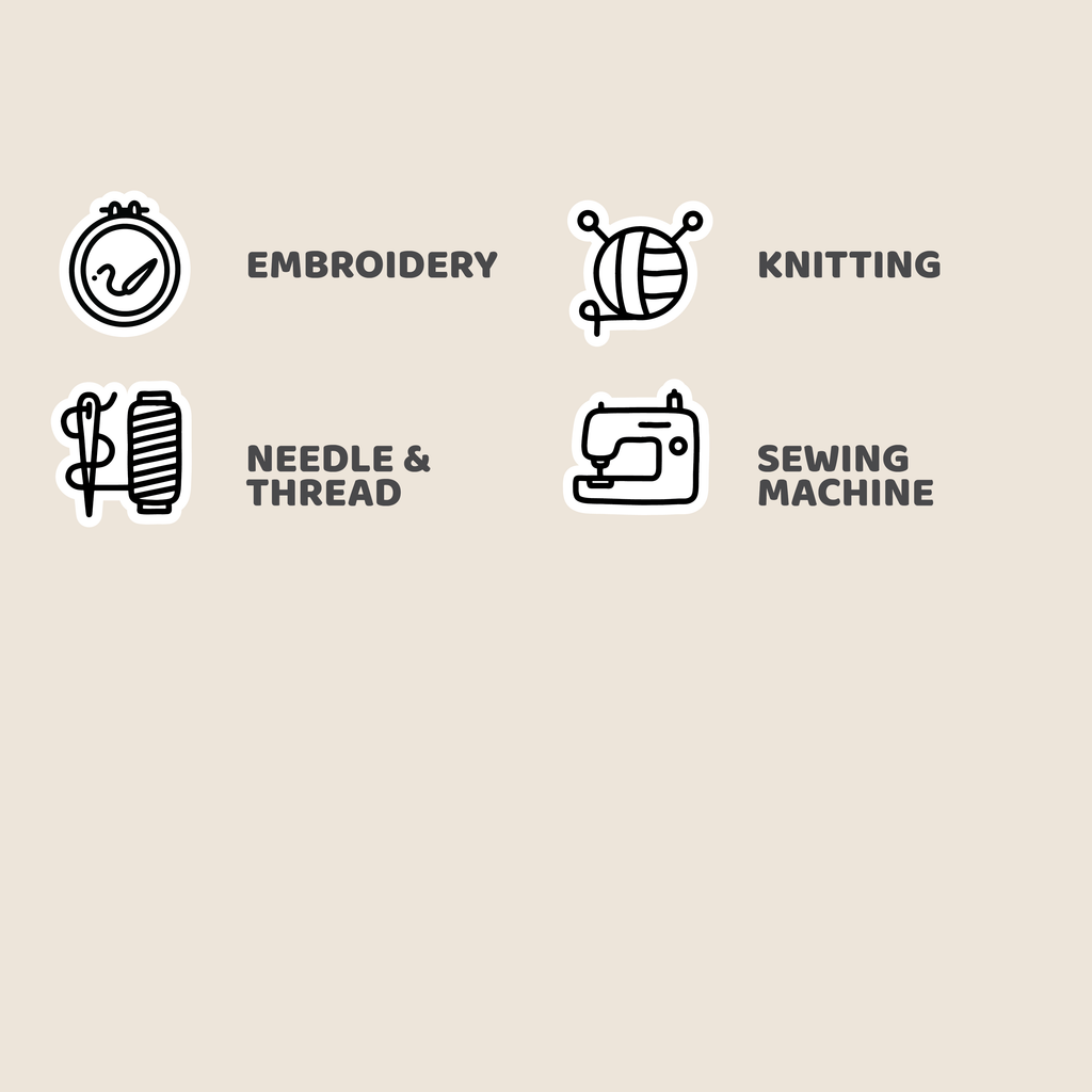 Sewing Mix Icon Stickers | DI28