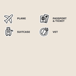 Plane Travel Mix Icon Stickers | DI31