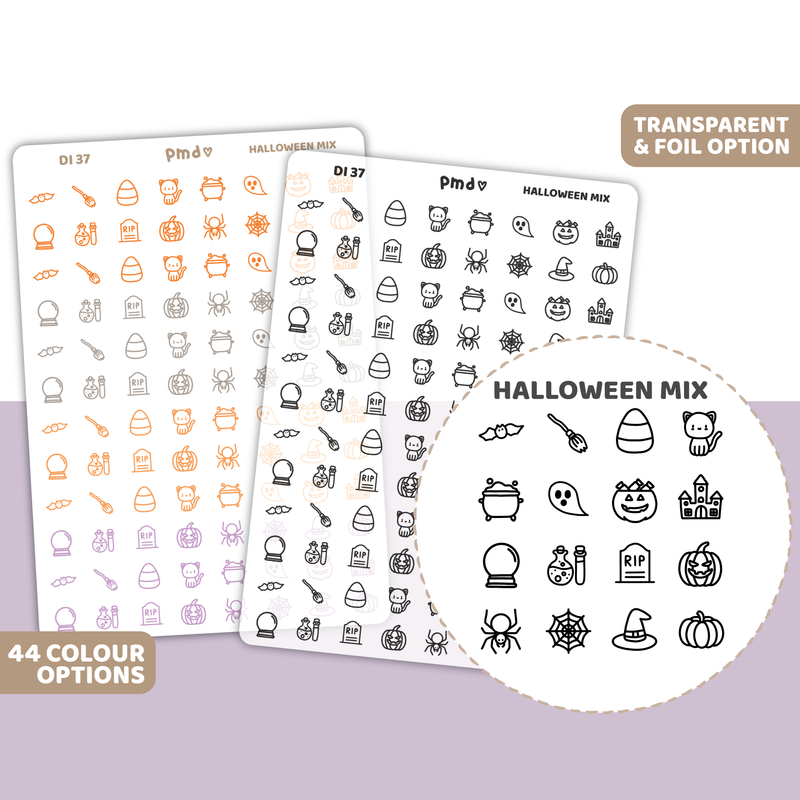 Halloween Mix Icon Stickers | DI37
