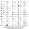 Custom Small Outline Icon Dot Stickers | Any 2, 4 or 8 Icons per sheet | Minimalist | C35