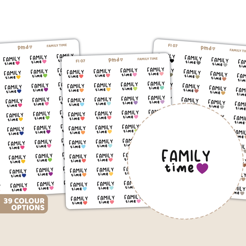 Family Time Stickers | FI07