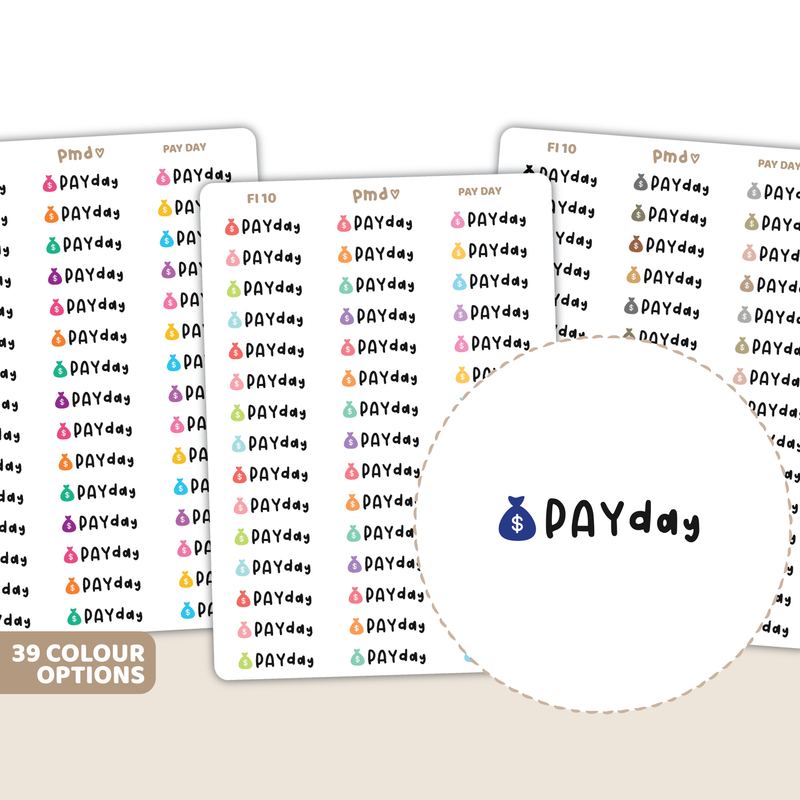 Pay Day Stickers | FI10