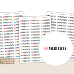 Meditate Stickers | FI16