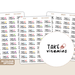 Take Vitamins Stickers | FI21