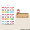 Mason Jar Stickers | FS11