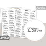 Sport Uniform Text/Icon Stickers | Minimalist | TI33