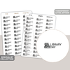 Library Day Text/Icon Stickers | Minimalist | TI36